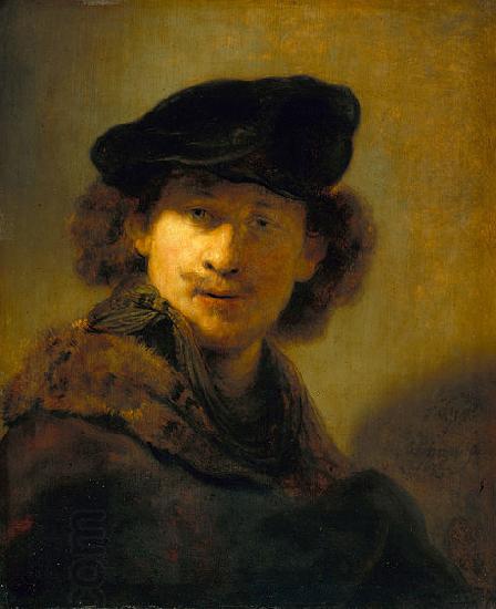 Rembrandt Peale Self Portrait with Velvet Beret China oil painting art
